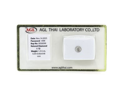 1.312CT CERTIFIED, NATURAL DIAMOND     

Round Bri...
