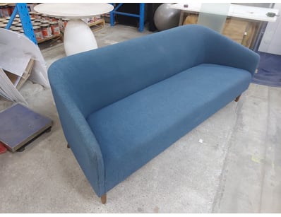 Sofa, Blue Finish

Dimensions H:75cm W:190cm D:7...