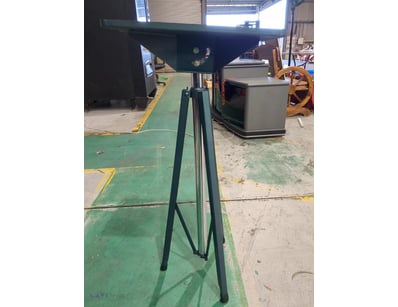 Industrial-grade portable work table featuring a s...
