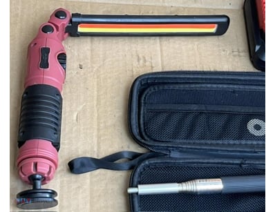 Assorted work lights and borescope. 3 x lights, 1 ...