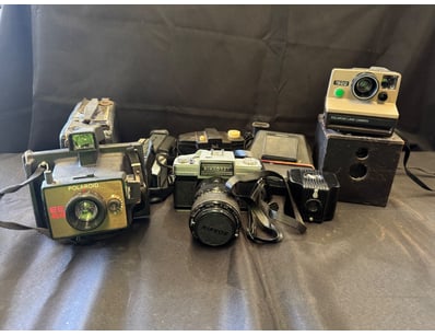 CAMERA COLLECTION - POLAROID, AND INSTANT FILM CAM...