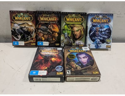 Comprehensive World of Warcraft expansion set coll...