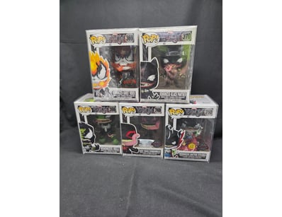 FUNKO POP VENOM MARVEL COLLECTION - 5 FIGURES SET...
