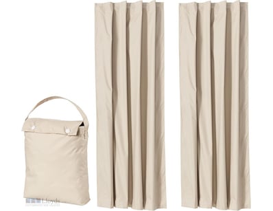 Basics Portable Window Blackout Curtain Shade with...