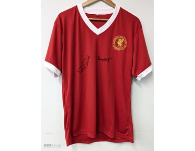 TOMMY SMITH & IAN CALLAGHAN HAND SIGNED LIVERPOOL ...