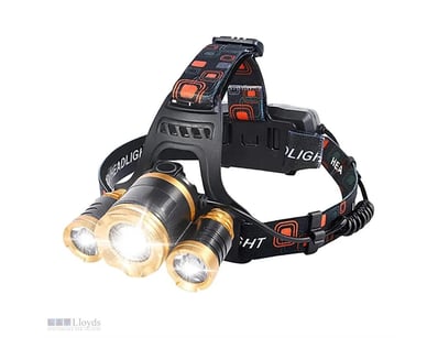 Headlamp USB Rechargeable Charger High Power XPE 5...