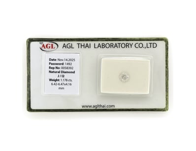 1.054CT CERTIFIED, NATURAL DIAMOND     

Round Bri...