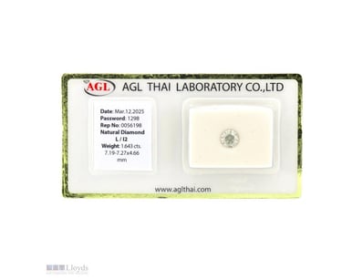 1.643CT CERTIFIED, NATURAL DIAMOND     

Round Bri...