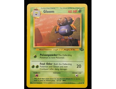 GLOOM POKÉMON TRADING CARD - BASE SET #37/64

58...