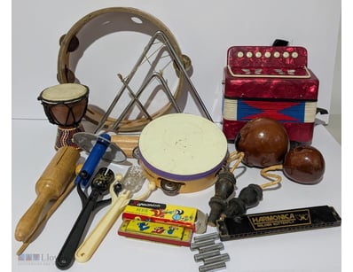 ASSORTED MUSICAL & PERCUSSION INSTRUMENTS 

Incl C...