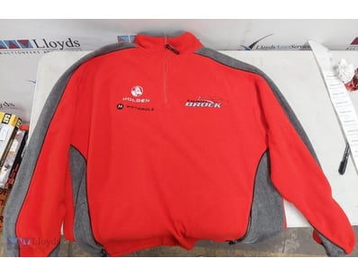 RED AND GREY HOLDEN MOTORSPORT TEAM FLEECE JACKET ...