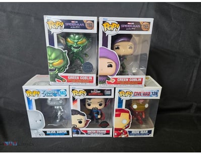 FUNKO POP MARVEL COLLECTION - SIX FIGURE LOT (GREE...