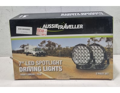 Aussie Traveller 7" LED Spotlight Driving Lights -...