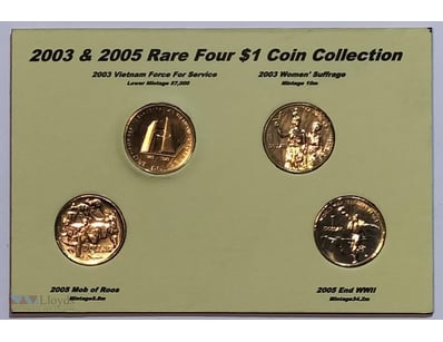 2003 & 2005  RARE FOUR $1 SET 2003 $1 VIETNAM FORC...