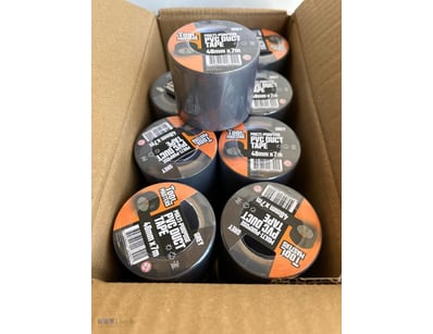 24 X Rolls Grey PVC Duct Tape Multi Purpose Sun, R...
