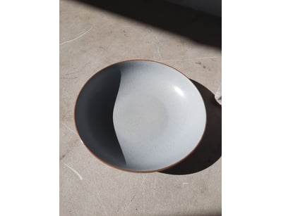 Bowls, duck egg blue finish, diameter 24cm.

SOLD ...