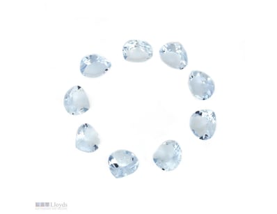5.20CT TSW X 9, NATURAL BERYL AQUAMARINES     

Ov...