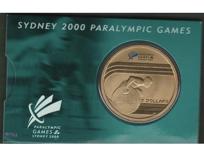 2000 - PARALYMPIC GAMES   $5 UNCIRCULATED COIN
 

...