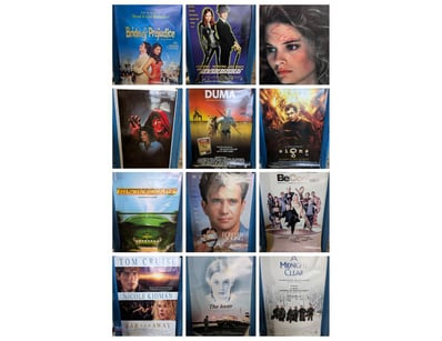 COLLECTION OF MOVIE POSTERS, INCLUDING SIGNS, DUMA...