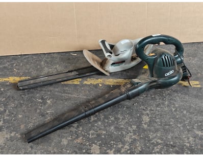 Garden equipment, Ozito corded leaf blower and a R...