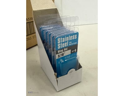 BOX LOT Stainless Steel Wing Nut 3/16” 316 marine ...