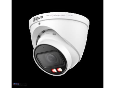 White dome security camera mounted on adjustable b...
