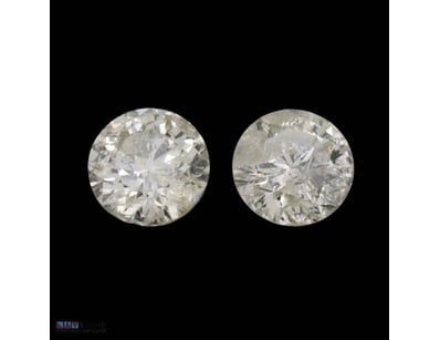0.68CT TDW X 2, NATURAL FANCY YELLOW DIAMONDS     ...