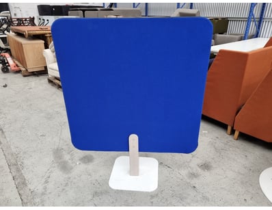 Modern display panel featuring a vibrant blue upho...