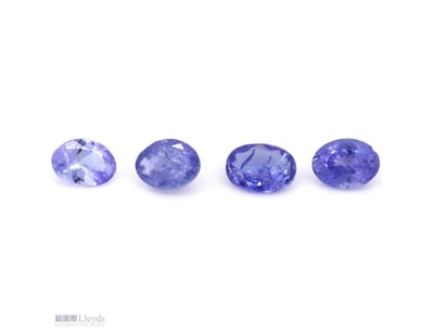 5.26CT TSW X 4, NATURAL TANZANITES     

Oval Cut,...