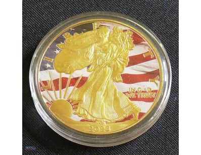 UNITED STATES OF AMERICA, STATUE OF LIBERTY GOLD P...