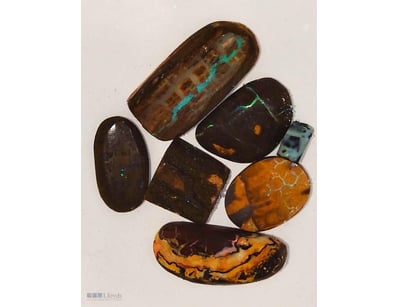 415CT WINTON AND KOROIT BOULDER OPAL RUBS        
...