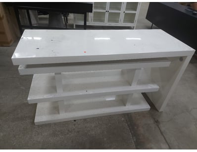 Desk/Storage Unit, Timber Unit, White Finish

Di...