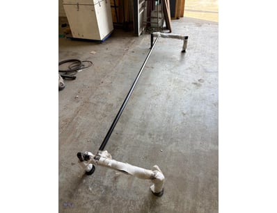 Custom Fabricated Steel Wall-Mount Display Rail 

...
