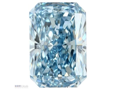 3.16 CARAT RADIANT SHAPE DIAMOND FANCY VIVID BLUE ...