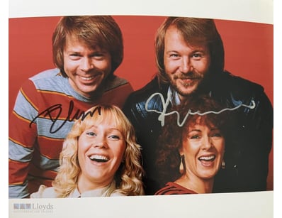 ANNA'S BENNY ANDERSSON & BJORN ULVAEUS SIGNED PHOT...