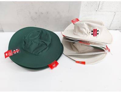 Assorted broad-brimmed sun hats. Includes a bundle...