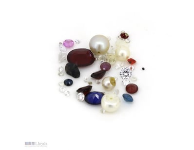 30.00CT TSW, CRATED GEMSTONES AND NATURAL PEARLS. ...