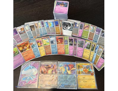 ASSORTED BULK POKEMON CARDS INCLUDING HOLOS, EX, R...