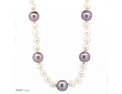 14K ROSE GOLD, WHITE CULTURED FRESHWATER AND PINK ...