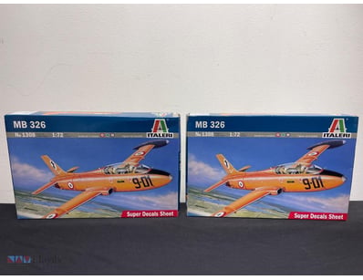 ITALERI MB 326 AIRCRAFT MODEL KITS (NO. 1308) - SE...