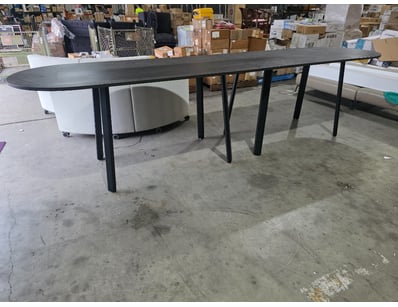 2 high office tables forming 1 large office table
...