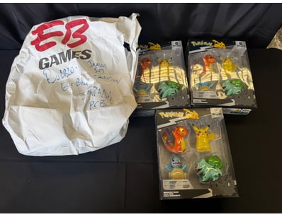 EB GAMES POKÉMON ACTION FIGURE COLLECTION WITH SIG...