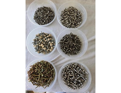 6 Different Variations Of Screws Type And Matirial...