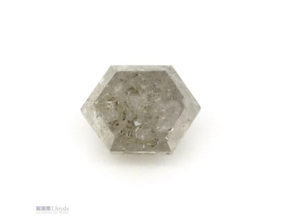 1.04CT NATURAL FANCY YELLOW DIAMOND, HEXAGON CUT  ...