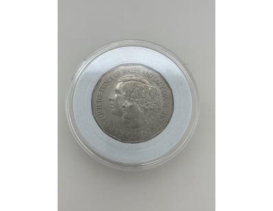 1981 AUSTRALIAN 50 CENTS COMMEMORATIVE COIN - PRIN...