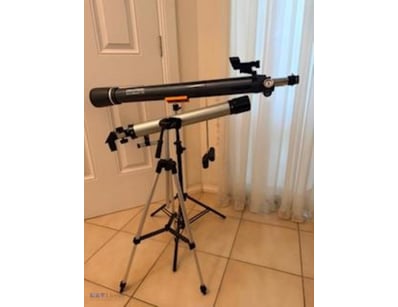 3 assorted TELESCOPES, Celestron, Tasco Binoculars...