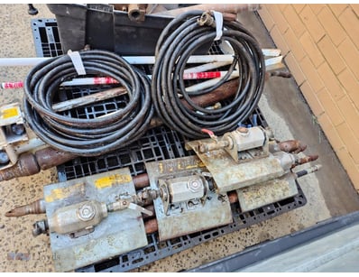 Pallet lot of Pneumatic Under Road Borers, Scopes,...