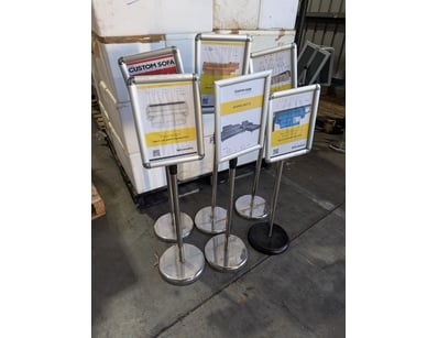Lot of 6 adjustable display stands

Sold As Lot...