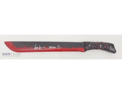 SIGNED JASON VOORHEES PROP MACHETE FROM FRIDAY THE...