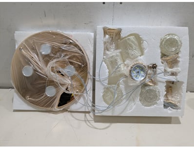 Lot comprising two polystyrene-mounted display boa...
